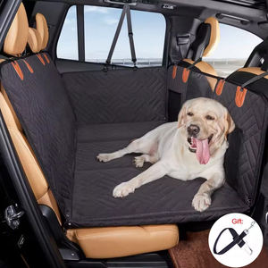 Erweiterter Hunde-Autositzbezug für Rücksitz Extra Groß mit Sicherheitsgurt Harter Boden Auto-Rücksitzverlängerung für Hunde Passend für Alle Autos - Product Image 1