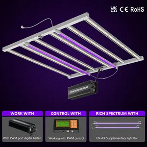 LED 720W Full Spectrum+UV+FR Powered By HPS 600W Electronic Ballast Horticultural Plant Led Grow Light