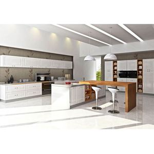 Hot Sale Interior Design Wood Veneer Classic Style Cabinets Kitchen Kitchen <b>Villa</b> - Product Image 5