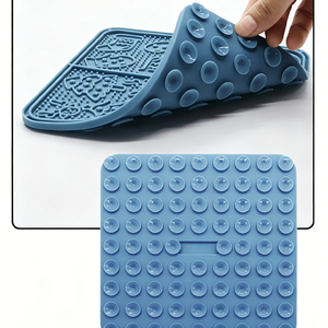 Tapis de léchage en silicone pour chien de Noël, gamelle anti-anxiété pour animaux de compagnie, tapis de léchage puzzle pour soulager l'anxiété, carré, petit, moyen, grand, XL - Product Image 3