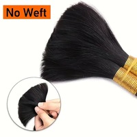 Extensiones de Cabello Remy Indio Vietnamita Doble Trama, Tejido Único, Liso, Afro Holgado Profundo, Se Pueden Permanecer al Vapor, 500g