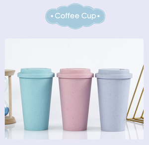 Vasos de Café Reutilizables Ecológicos de PLA de 16 oz con Tapas de Cúpula, Vaso de Viaje de Plástico, Libre de BPA, Biodegradable - Product Image 3