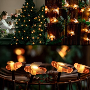 <span class=keywords><strong>Guirlande</strong></span> <span class=keywords><strong>solaire</strong></span> LED, étanche, en forme d'abeille, féerique, luminaire décoratif d'extérieur, idéal pour les vacances, une cour ou la décoration d'une maison - Product Image 3