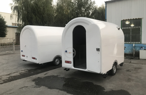 รถพ่วงรถเข็นขายอาหารรถเข็นกาแฟอุปกรณ์ครบครันสำหรับร้านอาหารกำหนดได้เอง - Product Image 5