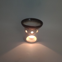 Bougeoirs en céramique de luxe au design italien avec couvercles nordiques Chauffe-bougies électriques pour une décoration intérieure unique