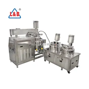 50liter Cosmetic Lotion Mixer Blender Homogenizer Vacuum Emulsifying Emulsifier Cosmetic Cream Ointment Making Machine