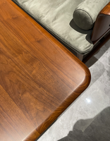 Meubles sur mesure fabriqués à l'usine de Foshan |   Nouvelle table à thé en noyer noir américain de style chinois, bureau de réception