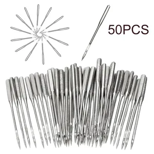 Set de 50 Agujas para Máquina de Coser Universal Doméstica, Tamaños 65/9 75/11 90/14 100/16 110/18 - Product Image 1