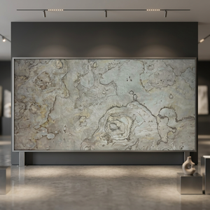 Revêtement mural flexible en ardoise naturelle polie, grandes dalles pour revêtement mural intérieur, design minimaliste, durable, couverture naturelle - Product Image 3