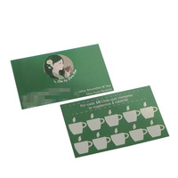 Cartes de fidélité en papier écologiques personnalisées professionnelles avec design gratuit, petites cartes rondes pour les boissons des entreprises