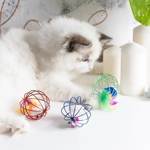 Il topo <span class=keywords><strong>in</strong></span> una gabbia giocattoli per gatti per animali domestici interattivi che giocano a casa dei topi giocattoli con palline per gatti giocattoli circolari per statten - Product Image 5