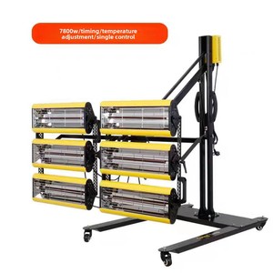 Lámpara para hornear para pintura de automóviles, cabina de pintura, lámpara para hornear móvil infrarroja de onda corta, pintura de secado a alta temperatura, 7800W - Product Image 2