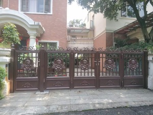 Portes <span class=keywords><strong>de</strong></span> jardin électriques en fonte d'aluminium <span class=keywords><strong>de</strong></span> style européen portes <span class=keywords><strong>de</strong></span> villa <span class=keywords><strong>de</strong></span> 6 pieds <span class=keywords><strong>de</strong></span> haut et porte <span class=keywords><strong>de</strong></span> cour pour un usage domestique - Product Image 2