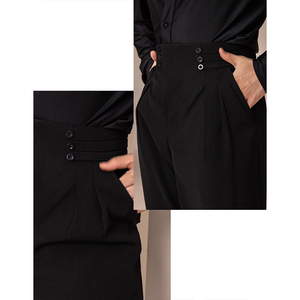 TONGYANG Nuovi Pantaloni da Ballo Latino per Uomo, Costume da Danza Latina, Vita Alta Elasticizzata, Pantaloni per Competizioni e Allenamenti di Ballo da Sala - Product Image 5