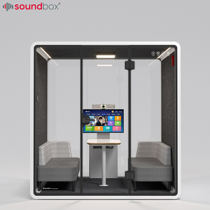 Trong Nhà Đọc Sách Mini Không Gian Gian Hàng Văn Phòng Với Đồ Nội Thất Bàn Hội Nghị Và Sofa Văn Phòng Cách Âm Gian Hàng - Product Image 6