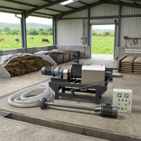 Automatische vaste-vloeistofscheider voor recycling van dierlijke mest, landbouwapparatuur met motor en pomp, hoge productiviteit, nieuw model