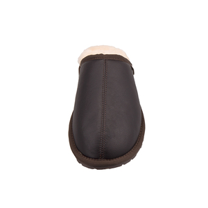 Mules unisexes en <span class=keywords><strong>cuir</strong></span> PU avec doublure en peau de mouton, fermées à l'arrière, chaudes, antidérapantes, pour l'intérieur et l'extérieur - Product Image 3