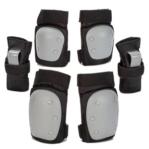 Soft Protective Gear Set para bicicleta Skate Roller Scooter Riding Knee Pads Wrist Guard Elbow Pads com PP Shell EVA Liner em estoque - Product Image 3