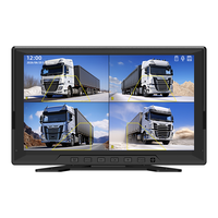 Grabadora de Cámara para Auto Robusta y Portátil con 4 Cámaras IPS, Alerta de Punto Ciego BSD, Monitoreo de Estacionamiento, Grabación en Bucle, Multifunción