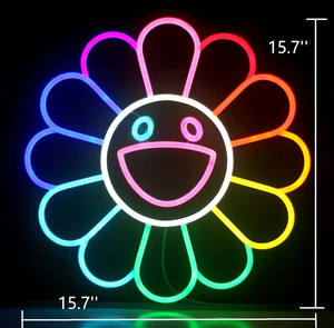 VST Enseigne au néon RVB personnalisable pour <span class=keywords><strong>café</strong></span>/chambre à coucher, décoration florale solaire - Product Image 2