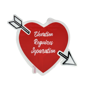 Bolsa de Mylar Grande con Cierre, Forma de Corazón, Personalizable con Logotipo, para Empaque, 3.5 g, 14 g, 28 g - Product Image 1