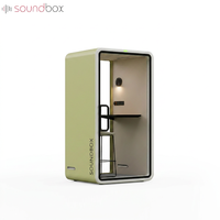 Cabine téléphonique acoustique durable, portable et mobile pour des réunions et appels virtuels silencieux