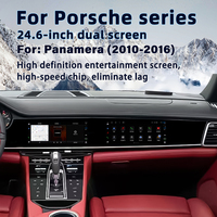 Radio de Coche Android con Pantalla Dual de 24.6 Pulgadas, Navegación GPS, Reproductor Multimedia, Carplay para Porsche Panamera 970 2010-2016