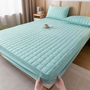 Drap <span class=keywords><strong>housse</strong></span> matelassé doux et luxueux antidérapant, protection de <span class=keywords><strong>matelas</strong></span> à couverture intégrale, literie confortable, <span class=keywords><strong>housse</strong></span> de <span class=keywords><strong>matelas</strong></span> - Product Image 5