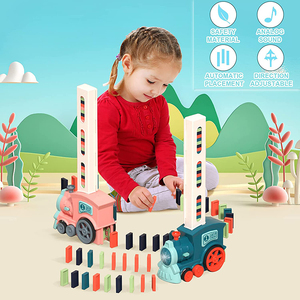 Boîtes Rangement Dominos Train - Lot De 4 Boîtes Pour Clips Et Accessoires De Jeu éducatif