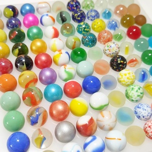 High Quality Handmade Colorful Transparent Glass Beads 16mm Round Balls for 2-14 <b>Years</b> <b>Old</b> Home Decoration - Product Image 1