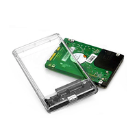 10Gbps USB3.2 Gen2 2.5 "SATA HDD alat penutup bebas Tipe C SSD Casing eksternal Hard Disk Drive kotak Casing dibuat bahan plastik