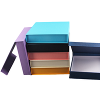 Boîte cadeau souvenir en carton de type livre carré personnalisable fermeture magnétique coquille vide pour bougie emballage feuille