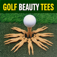 Tee de golf en plastique ABS 70 mm, motif femme nue, cadeau fantaisie amusant pour golfeur, accessoire d'entraînement