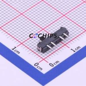K3-1386S-F1 Slide Switch SMD Switch Single Pole Three Throw Rectangle Pin Header SMD Tab 12.7mm - Product Image 2