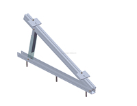 Kit de fixation de panneaux solaires en aluminium 6005-T5 réglable pour toit plat en métal ondulé |   Art Sign