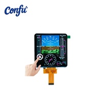 5 inç 720*720 IPS LCD Dokunmatik Ekran Kare Raspi Havacılık Uçuş Simülatörü Metre Kontrol Paneli Ekran MIPI Sürücü Kartı