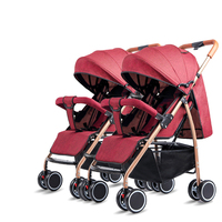 Twins Poussette Léger Voyage Convivial Ultra Compact & Pliable-Convient dans la cabine de l'avion et les frais généraux-pour les tout-petits