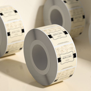 Custom Waterproof <strong>Vinyl</strong> <strong>Stickers</strong> logo Printing <strong>Adhesive</strong> Cosmetic Packaging Bottle Label - Product Image 5