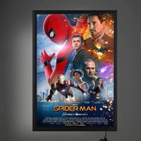 Affiche de film rectangulaire 27x40, cadre en aluminium à clipser, publicité, boîte à lumière LED haute luminosité, durable