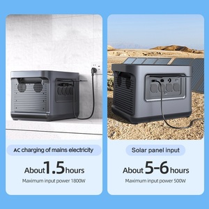 Pisen 2000W Trạm điện cầm tay LiFePO4 năng lượng mặt trời hệ thống năng lượng 110V <span class=keywords><strong>AC</strong></span> đầu ra ngoài trời Pin dự phòng 2000W năng lượng mặt trời Máy phát điện - Product Image 4