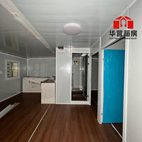 Villa prefabricada de acero ligero de 20 pies con baño y cocina, casa prefabricada expandible, casa móvil portátil
