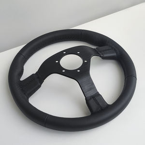 Nuevo Volante Deportivo <span class=keywords><strong>de</strong></span> Cuero con Textura Litchi <span class=keywords><strong>de</strong></span> 320 mm <span class=keywords><strong>de</strong></span> Profundidad <span class=keywords><strong>para</strong></span> Autos, Go Karts, Carritos <span class=keywords><strong>de</strong></span> Golf, Carreras - Product Image 4