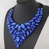 Collier ras du cou en alliage de zinc avec pampilles, motif flocon de neige, perles d'imitation et strass en cristal, style Europe-Amérique