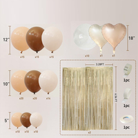 Lot de ballons en latex rétro en gros, ensemble de chaînes de ballons en vrac, décoration de fête pour les organisateurs d'événements