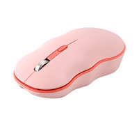 Ensemble clavier et souris sans fil pour ordinateur portable de bureau, nuage arc-en-ciel mignon