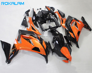 Carénages <span class=keywords><strong>orange</strong></span> et noir pour Kawasaki <span class=keywords><strong>Ninja</strong></span> <span class=keywords><strong>650</strong></span> ER-6F 2020 2021 2022 2023 Ninja650 20 21 22 23 Carénage de moto de rechange - Product Image 1