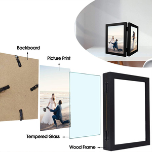 4x6 khung hình đôi khung ảnh bản lề dọc <span class=keywords><strong>2</strong></span> mở khung gấp gia đình cắt dán - Product Image 1