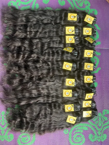 Extensions de cheveux naturels bouclés de 16 pouces, tissage machine, meilleure qualité, collection en gros - Product Image 3
