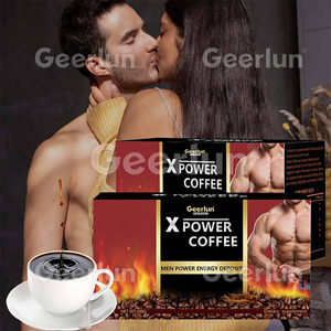 Geerlun OEM Bitkisel Maca Kökü Ginseng Hazır Kahve Tozu Doğal Enerji Verici X Power Kahve Erkekler İçin Canlılık Desteği - Product Image 5