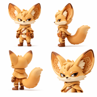 Fabricante de Figuras de Vinilo Personalizadas Fennec Fox, Diseño de Juguetes Artísticos, Decoración para el Hogar, Coleccionables y Regalos para Días Festivos, ODM OEM